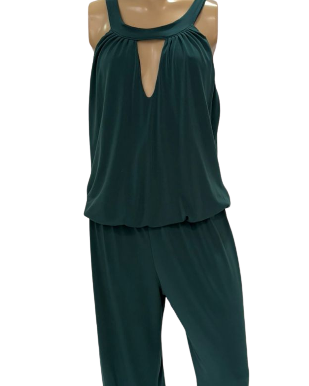 Macacão Jersey Verde - sem mangas.