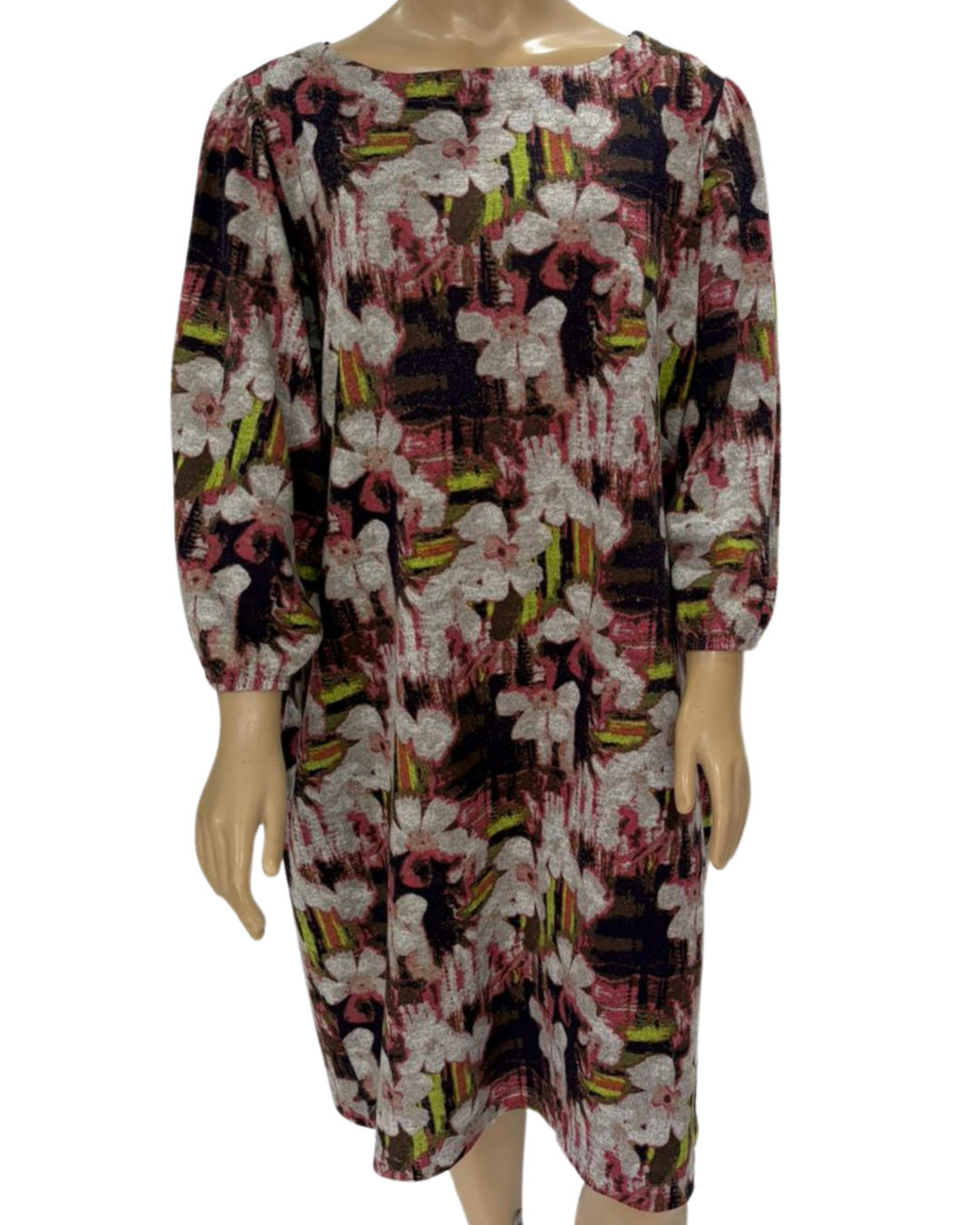 Vestido Casual Estampado, moletinho.