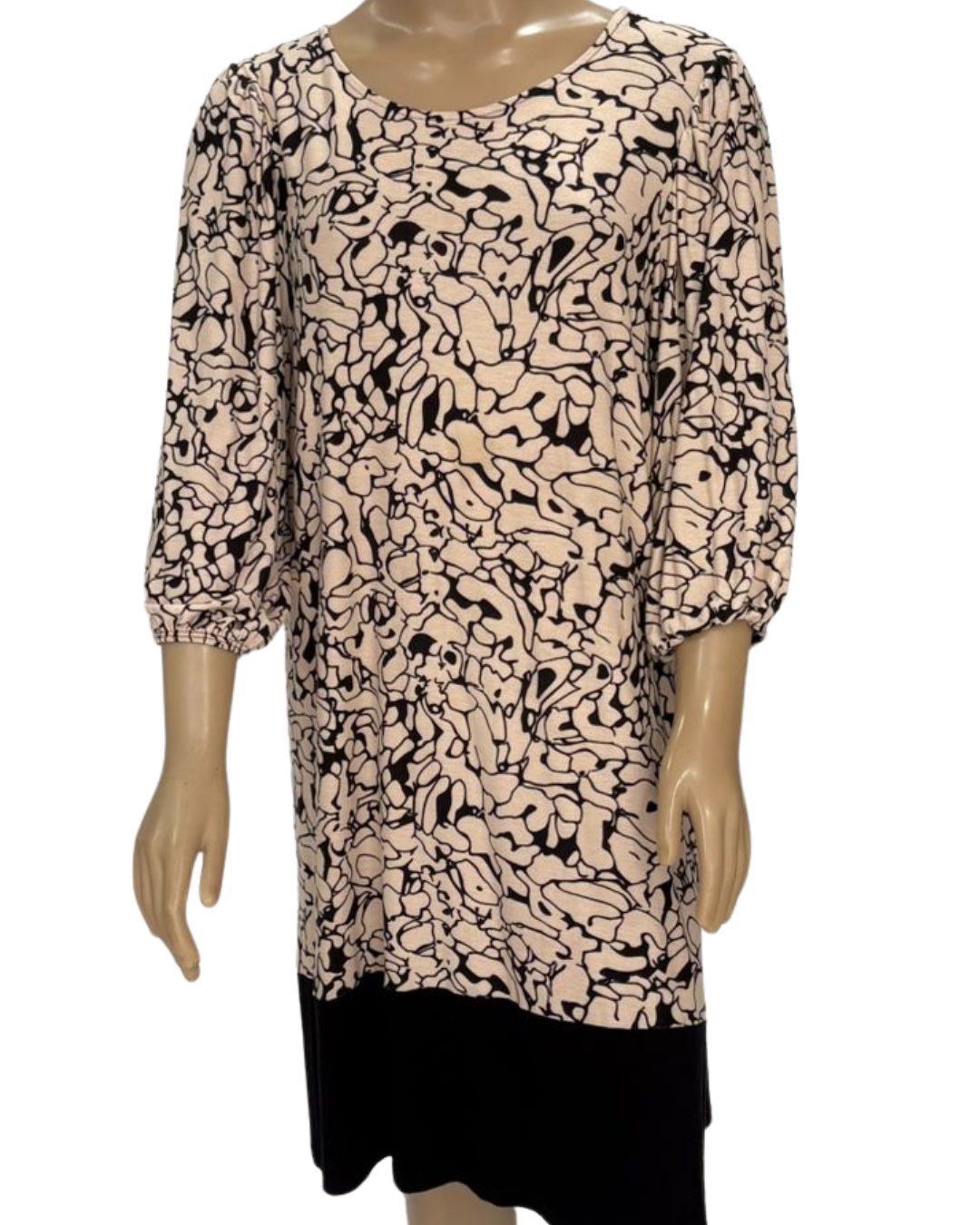 Vestido Casual Malha estampada. TAM G