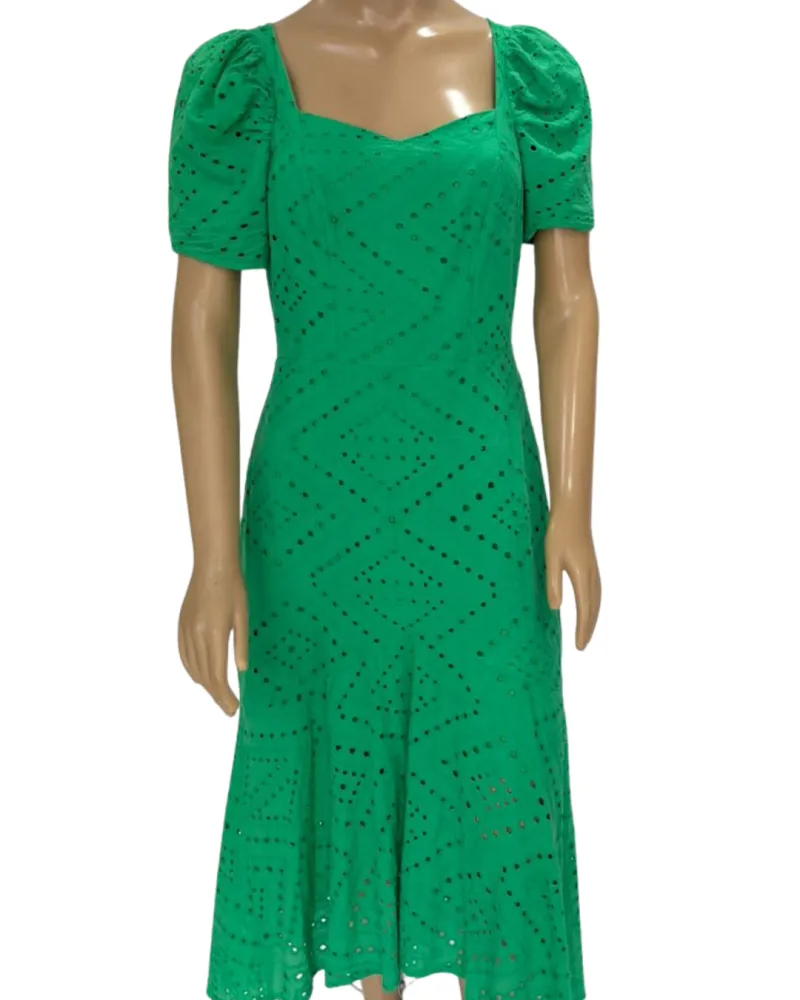 Vestido Midi - Laise Verde bandeira (TAM M)